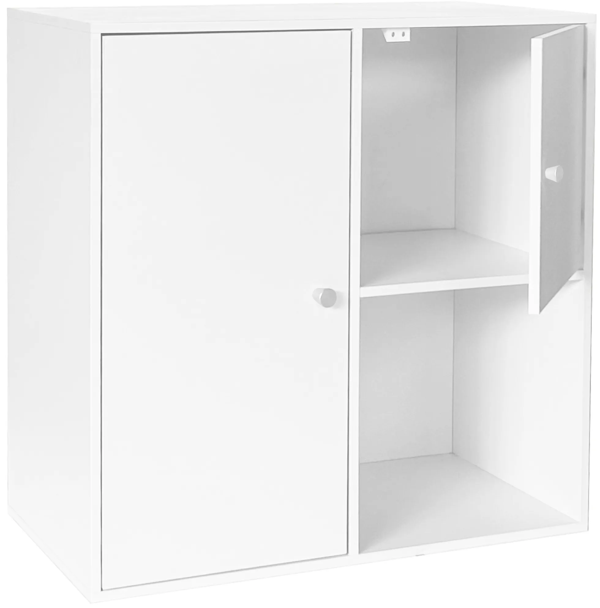 Drammen væghængt hvid 69,6x69,6x38cm
