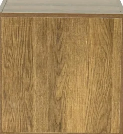 Drammen væghængt valnød 35,4x35,4x25cm