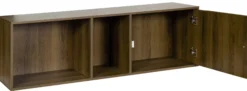 Drammen væghængt valnød 115x30x36cm