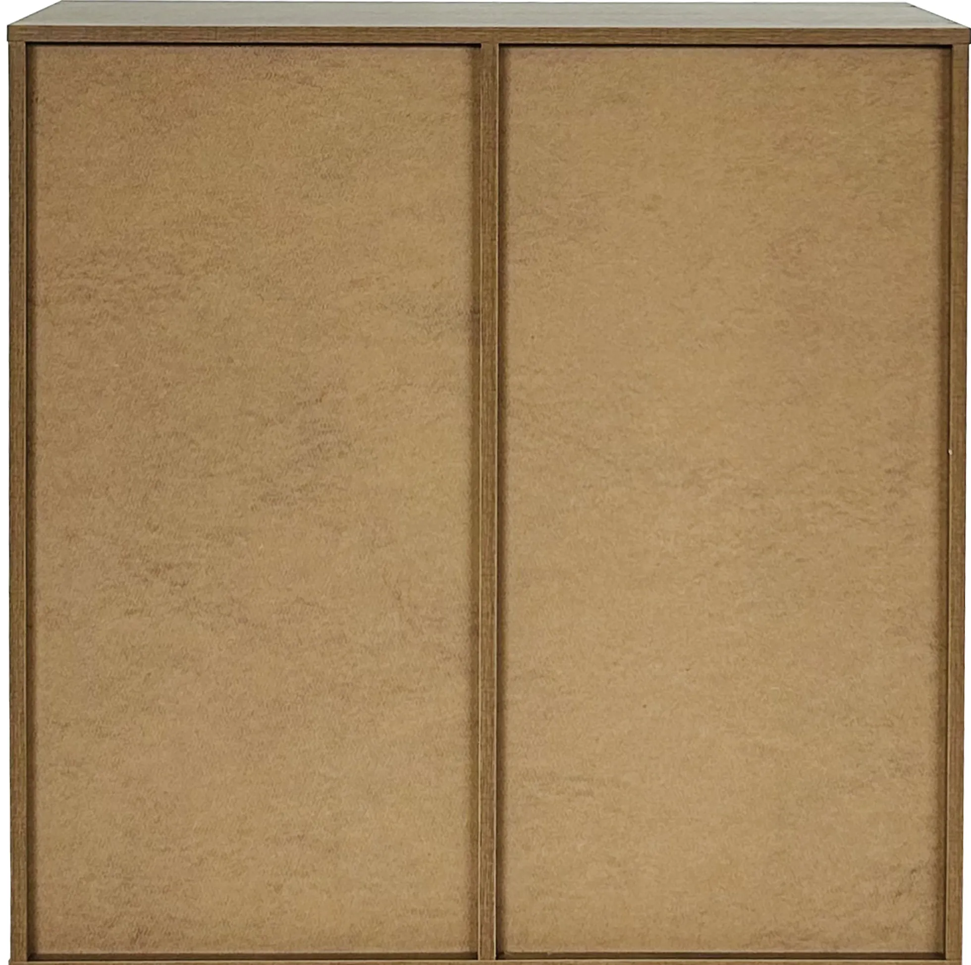 Drammen væghængt valnød 69,6x69,6x38cm