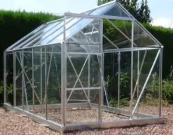 Drivhus glas sølv 5,97m2