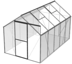 Drivhus poly sølv 5,97m2