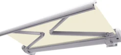 Elektrisk markise lukket 300x250cm creme/hvid