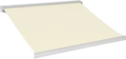 Elektrisk markise lukket 300x250cm creme/hvid
