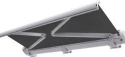 Elektrisk markise lukket 400x300cm antracitgrå/hvid