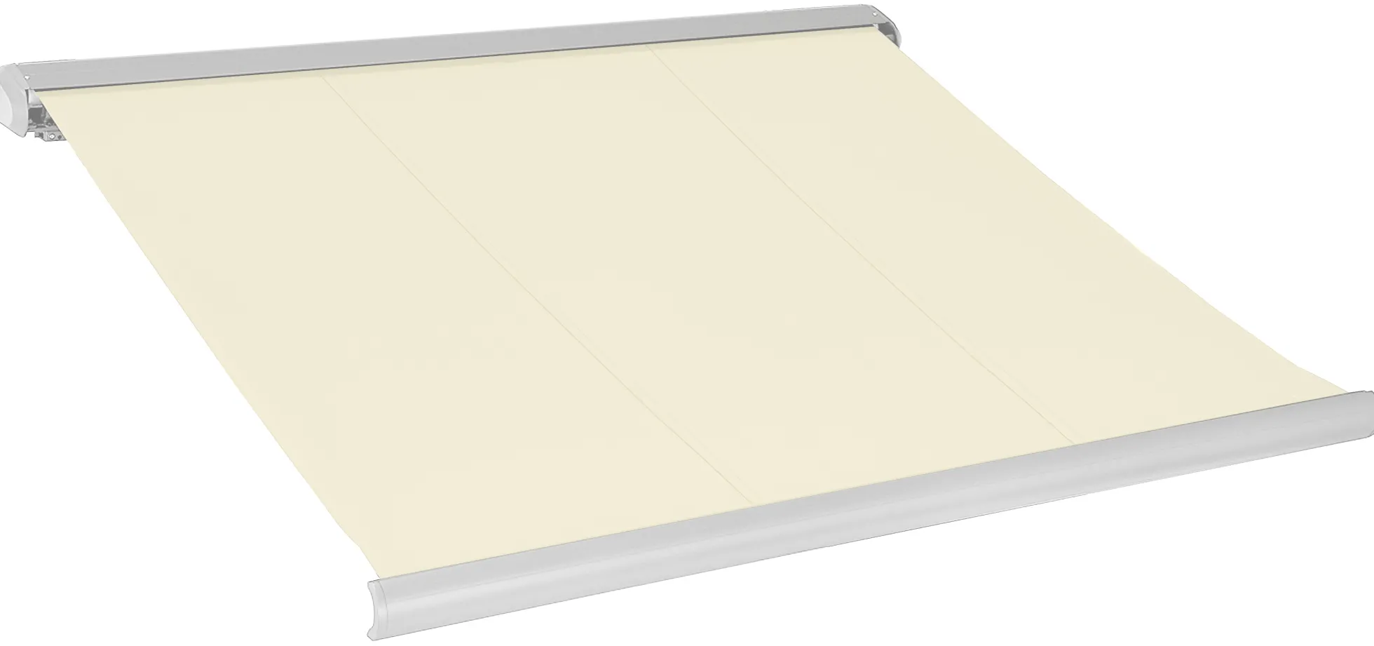 Elektrisk markise lukket 400x300cm creme/hvid