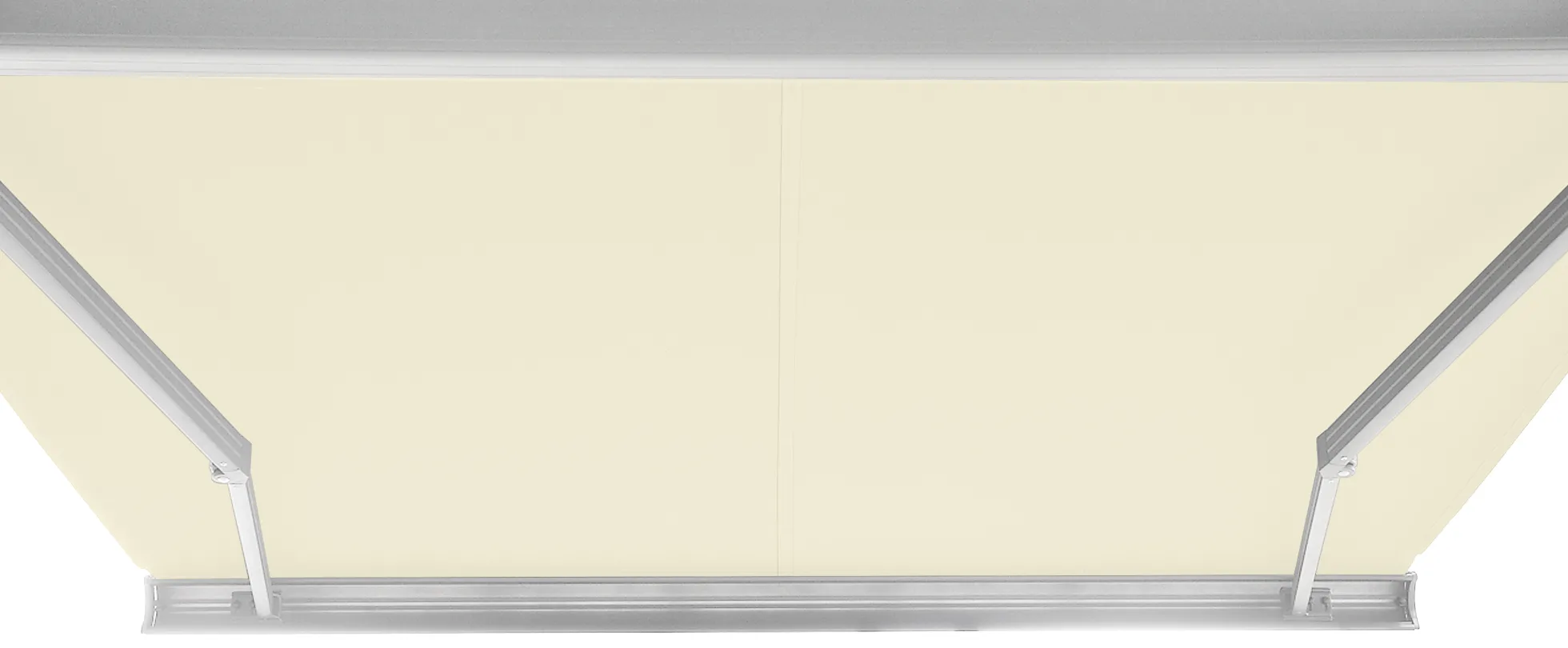 Elektrisk markise lukket 250x200cm creme/hvid