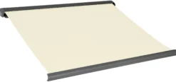 Elektrisk markise lukket 300x250cm creme/antracitgrå