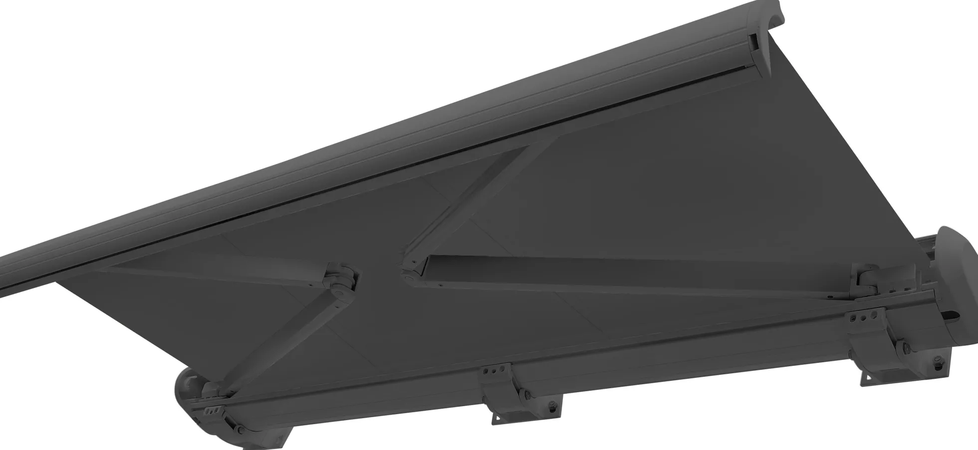 Elektrisk markise lukket 400x300cm antracitgrå/antracitgrå