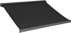 Elektrisk markise lukket 400x300cm sort/antracitgrå