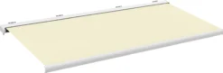Elektrisk markise lukket 700x300cm hvid/creme