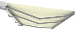 Elektrisk markise lukket 700x300cm hvid/creme