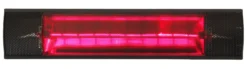 Elektrisk terrassevarmer 45x10x15cm sort