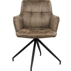 Elina med drejefunktion suede brun