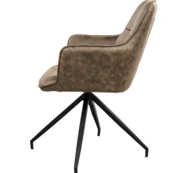 Elina med drejefunktion suede brun