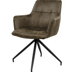 Elina med drejefunktion suede oliven