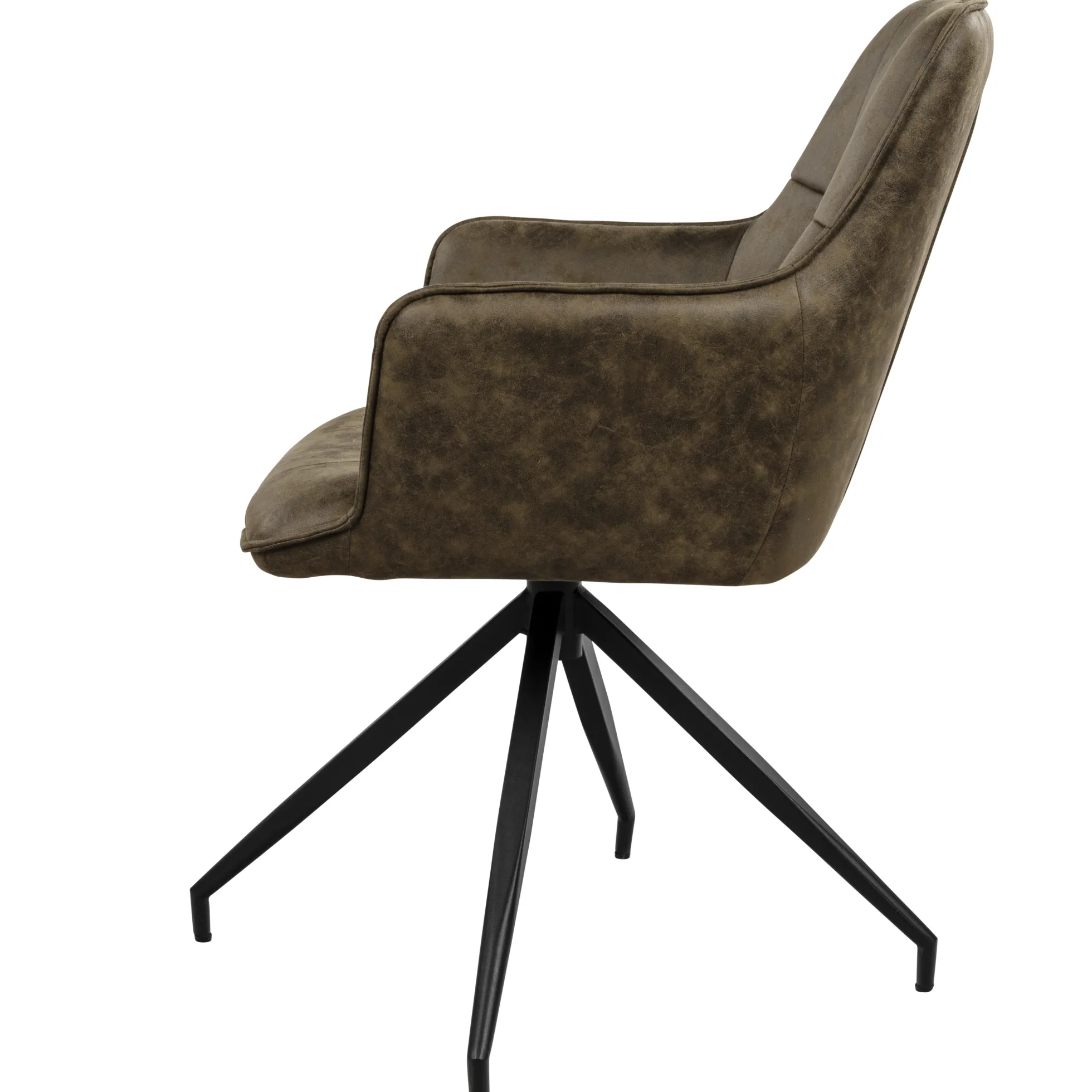 Elina med drejefunktion suede oliven