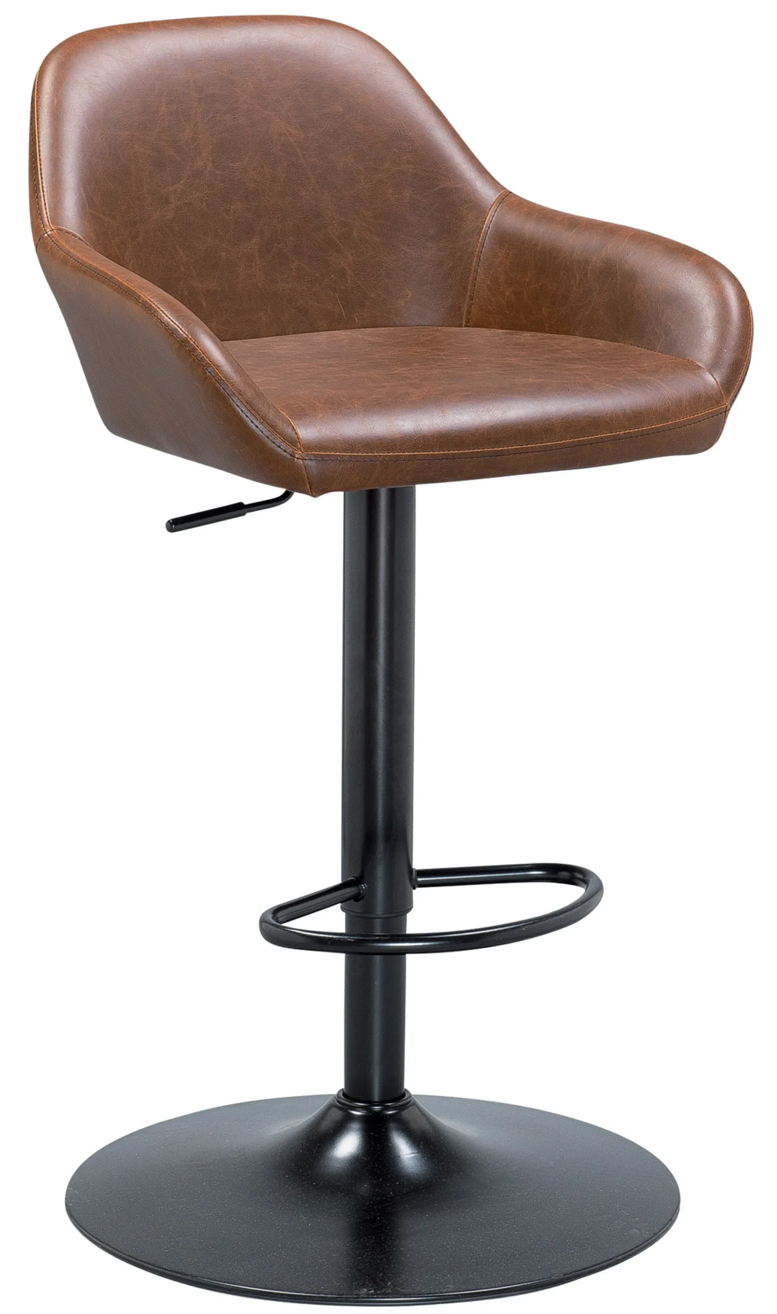 Emma kunstlæder cognac/sort