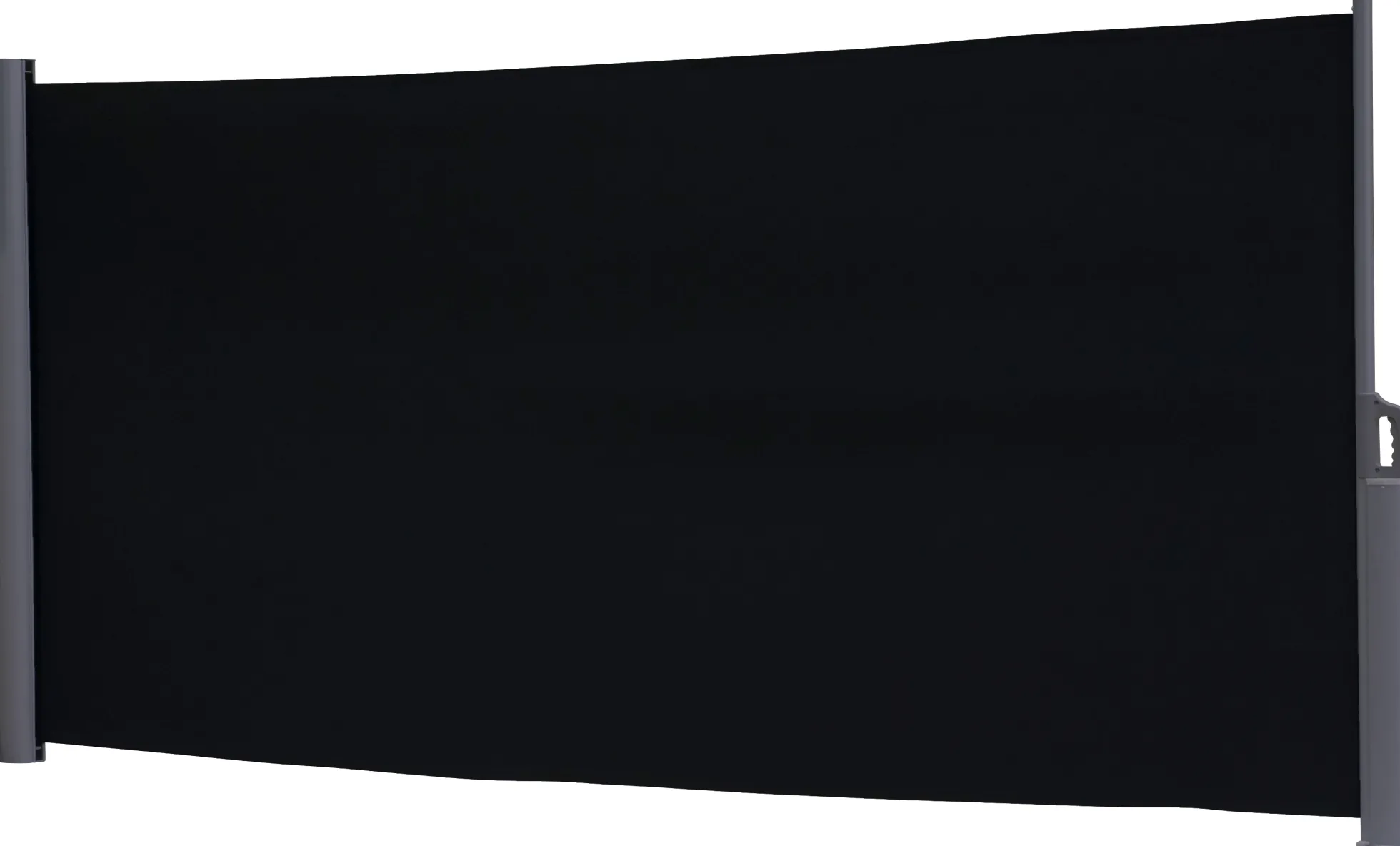 Essence læsejl lukket 400x160cm sort/antracitgrå