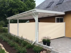 Essence læsejl lukket 400x160cm creme/hvid