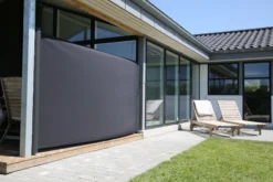 Essence læsejl lukket 300x120cm sort/antracitgrå