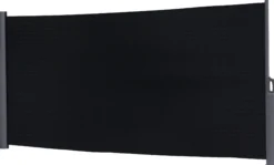 Essence læsejl lukket 400x160cm mesh sort/antracitgrå