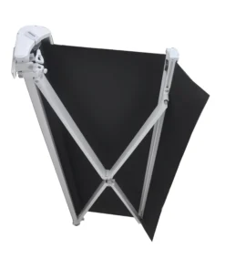 Essence åben elektrisk markise 350x300cm sort/hvid