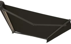 Essence åben elektrisk markise 350x300cm sort/antracitgrå