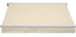 Essence åben elektrisk markise 400x300cm creme/hvid