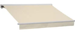 Essence åben elektrisk markise 400x300cm creme/hvid
