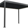 Essence elektrisk LED pergola med lameltag 400x300cm antracit