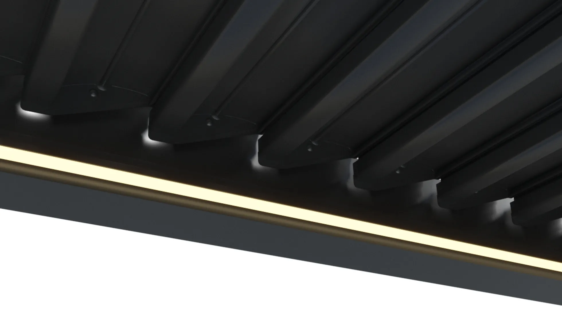 Essence elektrisk LED pergola med lameltag 400x300cm antracit