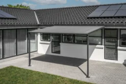 Essence elektrisk pergola markise 400x300cm antracit/antracit