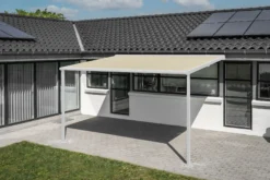 Essence elektrisk pergola markise 400x300cm hvid/creme