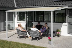 Essence elektrisk pergola markise 400x300cm hvid/creme