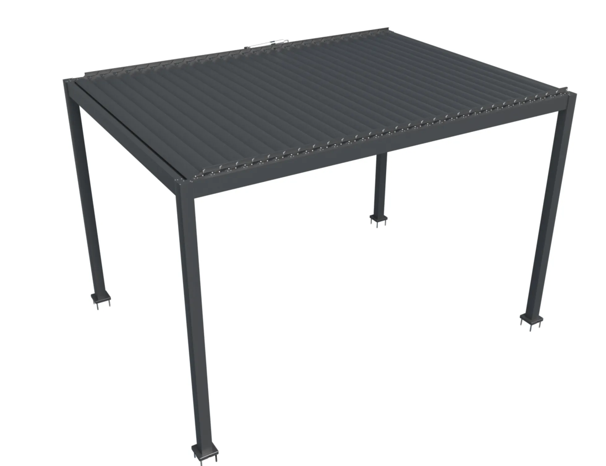 Essence elektrisk pergola med lameltag 400x300cm antracit