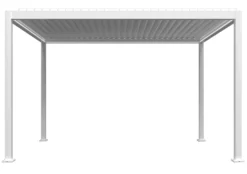 Essence elektrisk pergola med lameltag 400x300cm hvid