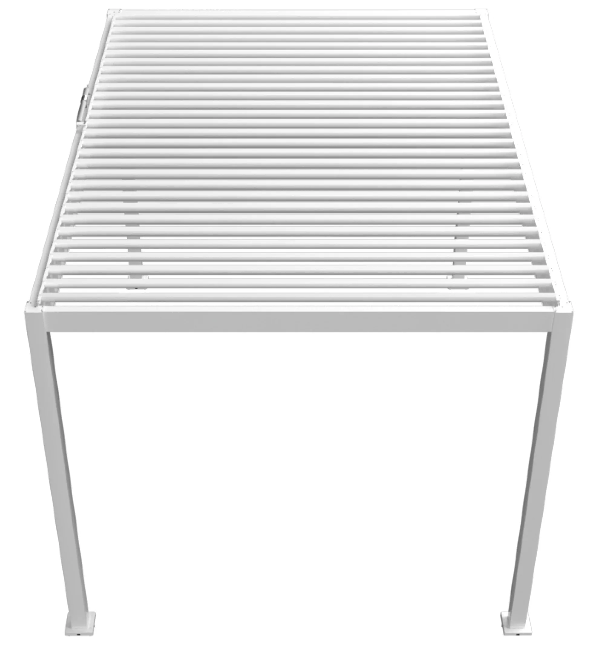 Essence elektrisk pergola med lameltag 400x300cm hvid