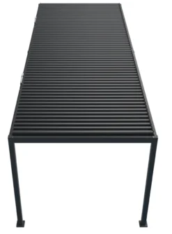 Essence elektrisk pergola med lameltag 600x300cm antracit