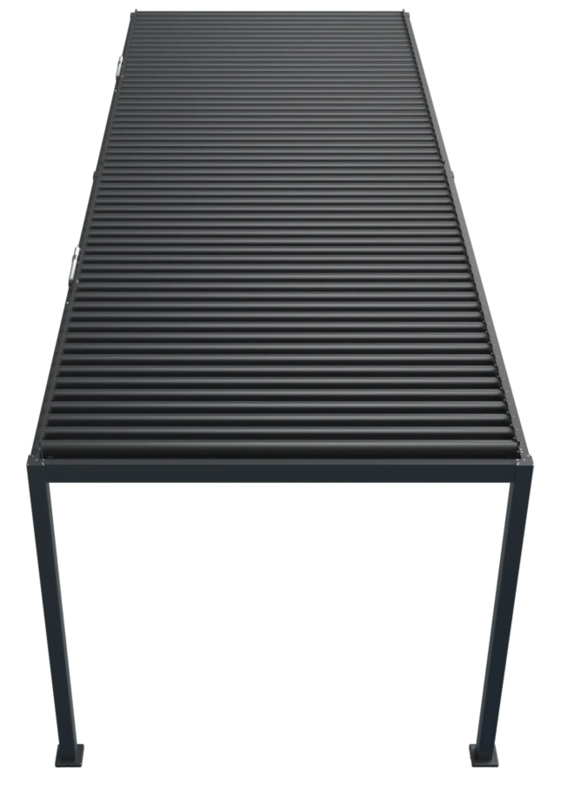 Essence elektrisk pergola med lameltag 600x300cm antracit