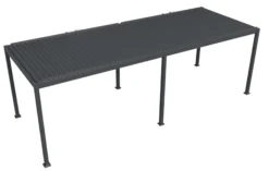 Essence elektrisk pergola med lameltag 600x300cm antracit