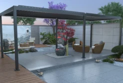 Essence elektrisk pergola med lameltag 600x300cm antracit