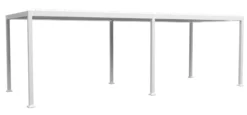Essence elektrisk pergola med lameltag 600x300cm hvid