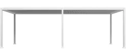 Essence elektrisk pergola med lameltag 600x300cm hvid