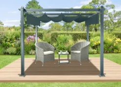 Essence manuel pergola med dug 9m2