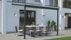 Essence pergola med polycarbonat 9m2