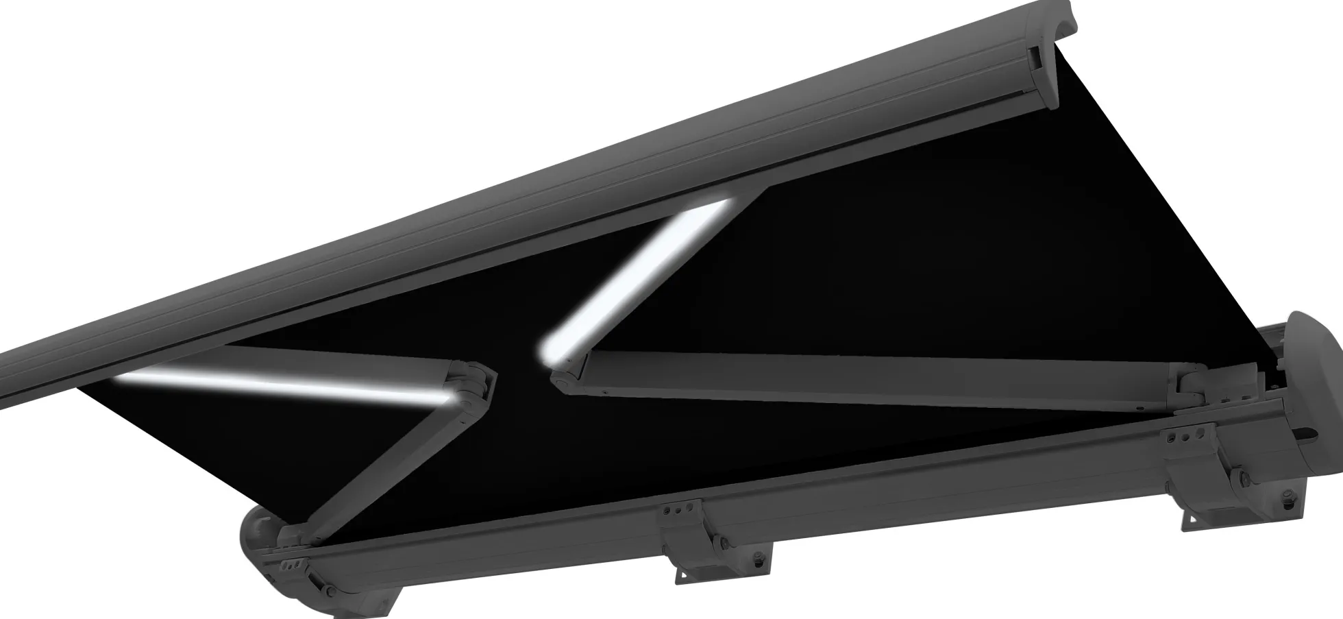 Essence Premium LED lukket 450x300cm sort/antracitgrå