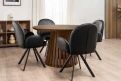 Fidenza 120x120x74cm eg smoked/smoked