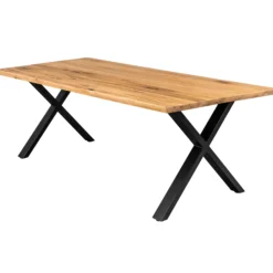 Firenze med krydsben og 1 planke 200x95x71cm eg natur/sort