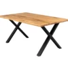 Firenze med krydsben 160x95x74cm eg natur/sort
